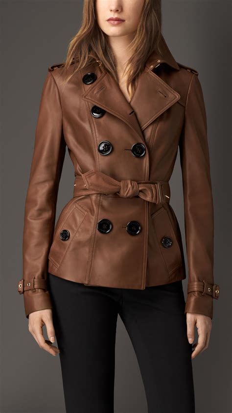 women leather jacket burberry|Burberry jackets official site.